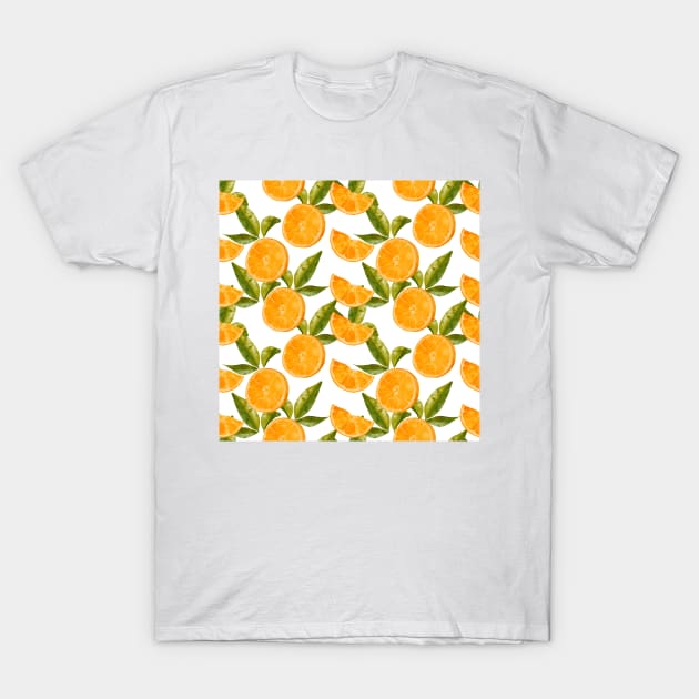 orange pattern T-Shirt by MutchiDesign